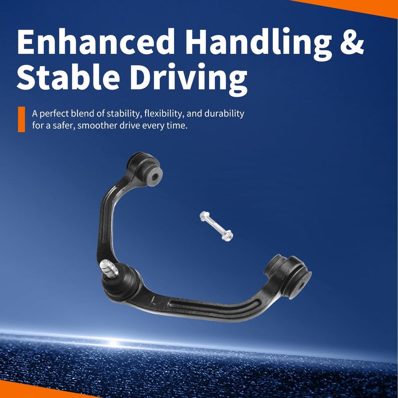 ADIGARAUTO [Coil Spring Suspension] K80052 K80054 2PCS Front Upper Suspension Control Arm Compatible with 1998-2011 Ford Ranger 2001-2010 Mazda B2300 1998-2001 B2500 1998-2008 B3000 1998-2004 B4000 - Image 2